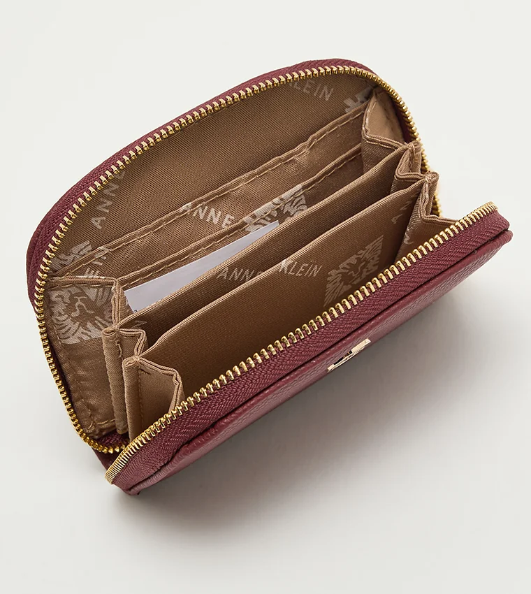 ANNE KLEIN  Anne Klein Logo Detail Zip-around Card Holder for Women | Best Price UAE